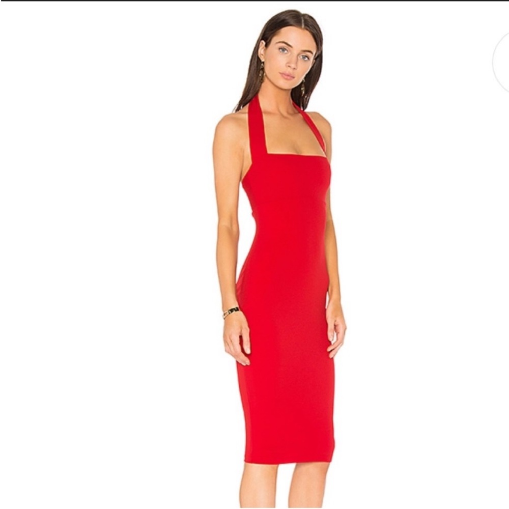 Nookie Boulevard Midi Dress Red Size Small